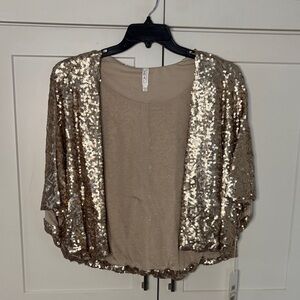 Mural Gold Sequin Women's Blouse